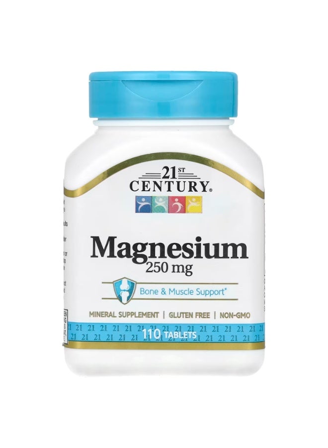 21st Century, Magnesium, 250 mg, 110 Tablets - Image 1