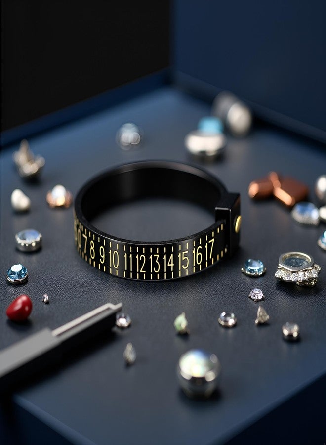 Galepromot Black Bracelet Gauge Sizer, Jewelry Measure Wrist Size Tool, Plastic Bracelet Measure Tool for Jewelry Size Bracelets Bangles, Mandrels Sizers and Mandrels Making Tools and Accessories 15-25cm - Image 4