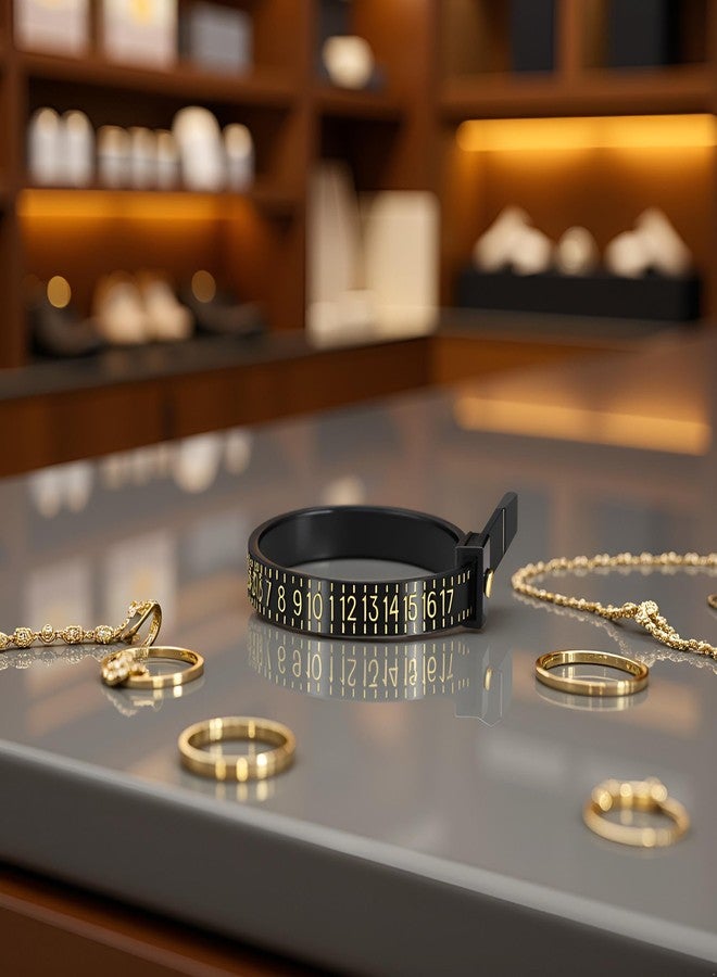 Galepromot Black Bracelet Gauge Sizer, Jewelry Measure Wrist Size Tool, Plastic Bracelet Measure Tool for Jewelry Size Bracelets Bangles, Mandrels Sizers and Mandrels Making Tools and Accessories 15-25cm - Image 3