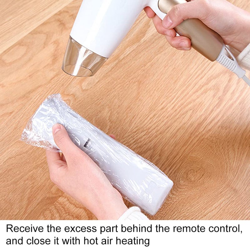 OriGlam 10pcs Shrink Wrap Bags for TV Remote Control, TV Remote Controls Covers Clear, Heat Shrink Wrap Bags (2.36x10.47 Inch) - Image 3