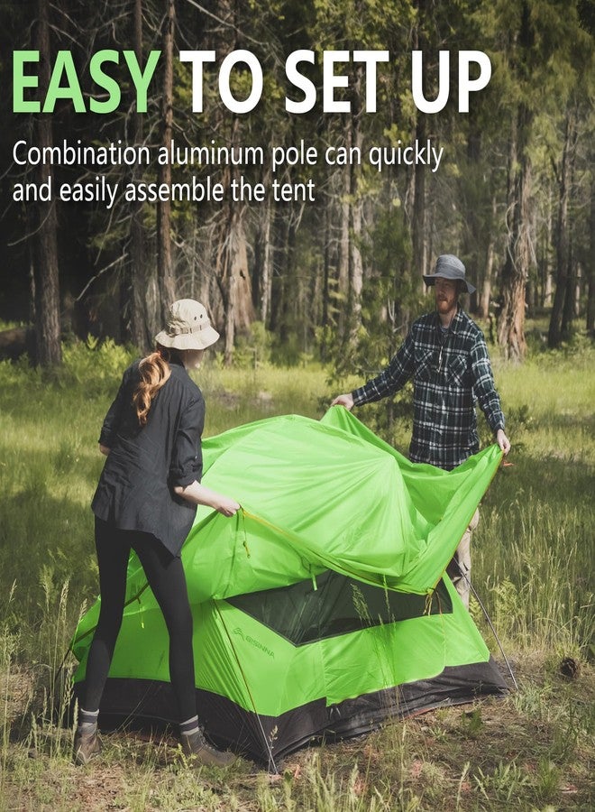 BISINNA Ultralight 2 Person Tent Backpacking Lightweight 3 Season Tent 20D 380T Nylon Rainfly Double Layer Free Standing includes Footprnint for Camping Hiking Biking - Image 5