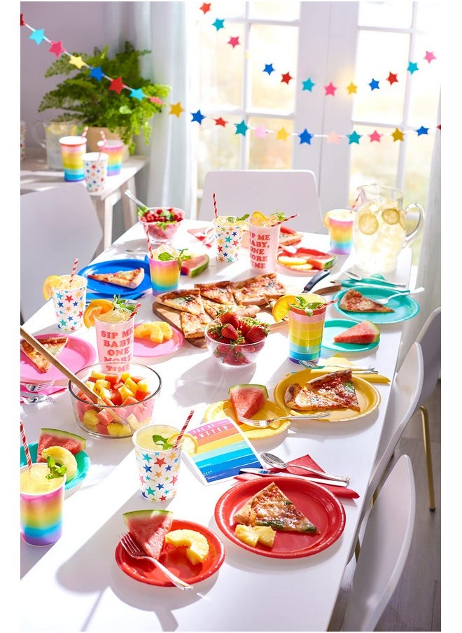 American Greetings - Rainbow Party Supplies Multicolor Lunch Napkins (50Count) - Image 1