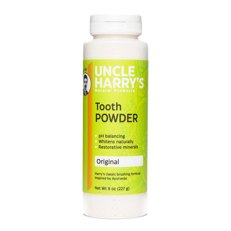 Uncle Harry's All Natural Tooth Powder | Alkalizing Remineralizing Enamel Support & Whitening Toothpaste for Sensitive Teeth | Powder Toothpaste for Gum Health & Fresh Breath (8 oz) - Image 1