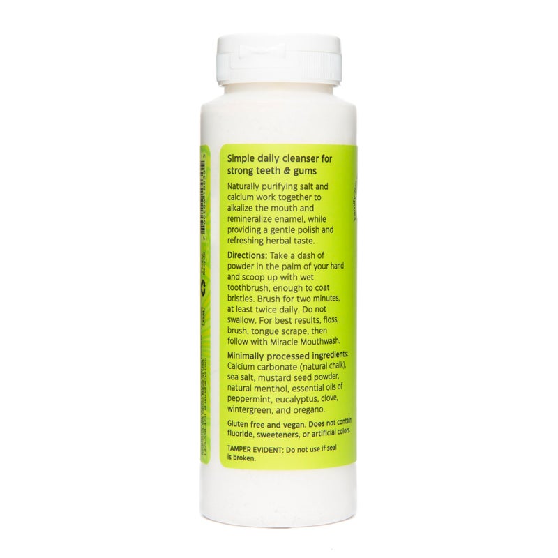 Uncle Harry's All Natural Tooth Powder | Alkalizing Remineralizing Enamel Support & Whitening Toothpaste for Sensitive Teeth | Powder Toothpaste for Gum Health & Fresh Breath (8 oz) - Image 2
