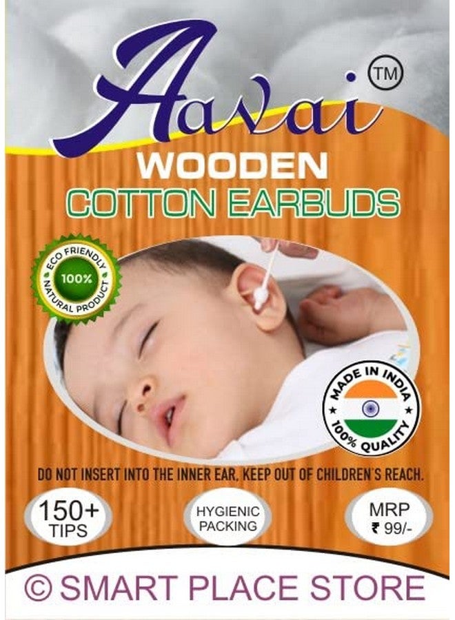 AAVAI Aavai™ Natural Eco-Friendly Bamboo Earbuds 100% Cotton Buds 4 Pack (400 Pcs) - Image 2