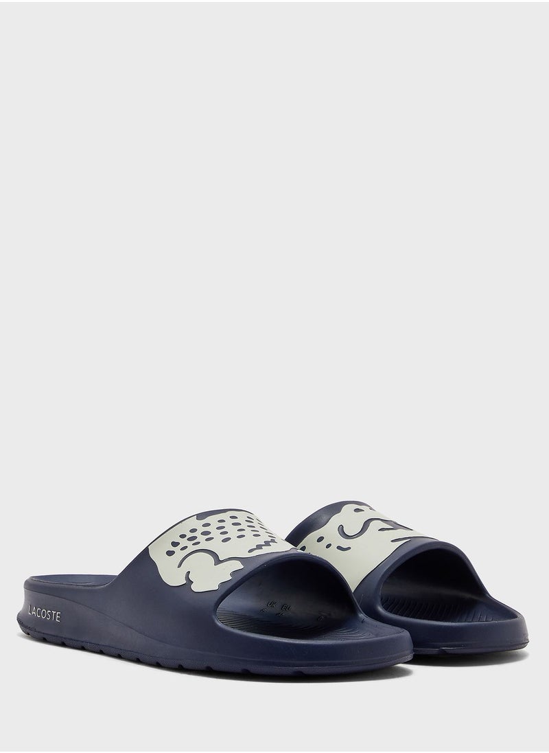 LACOSTE - Croco Printed Slides - Image 1