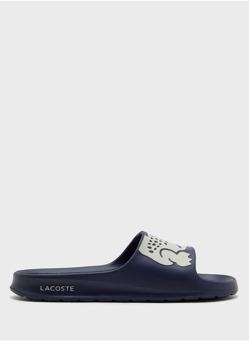 LACOSTE - Croco Printed Slides - Image 1