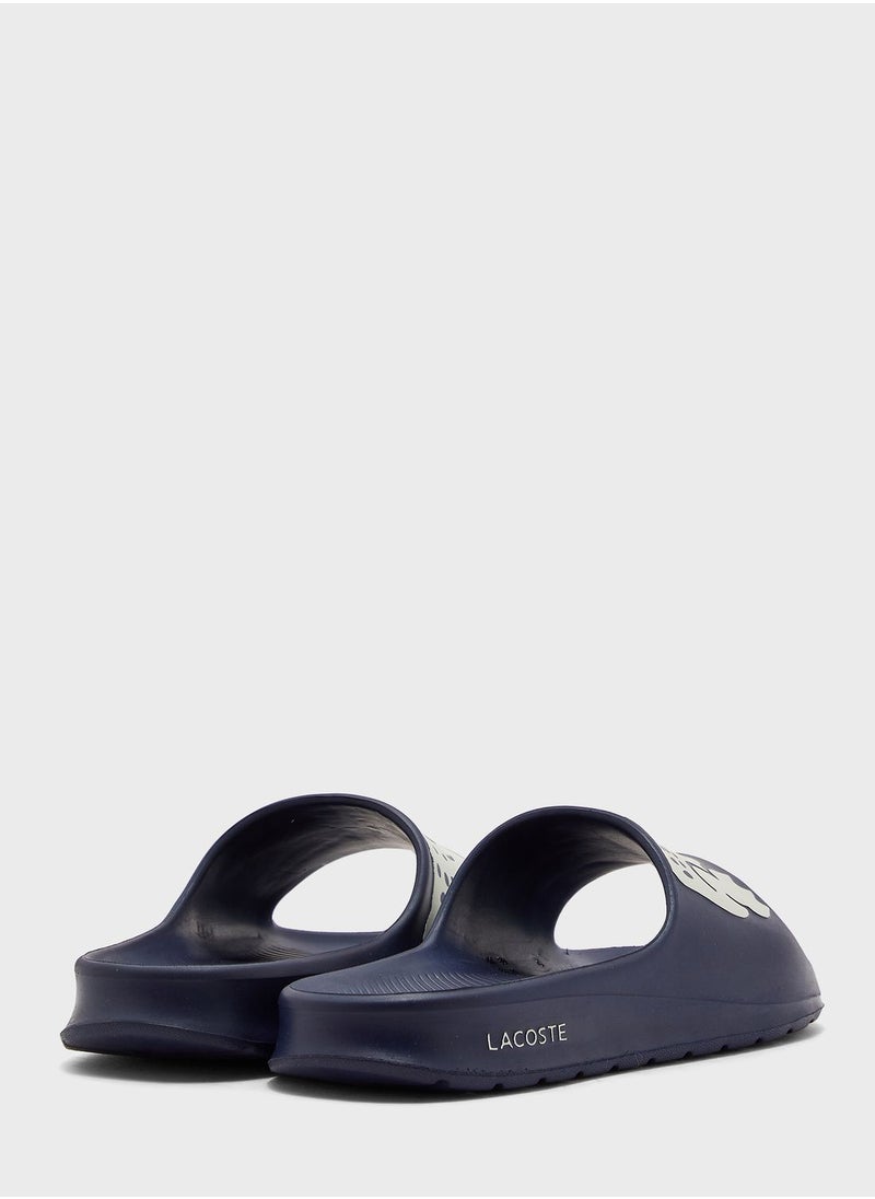 LACOSTE - Croco Printed Slides - Image 1