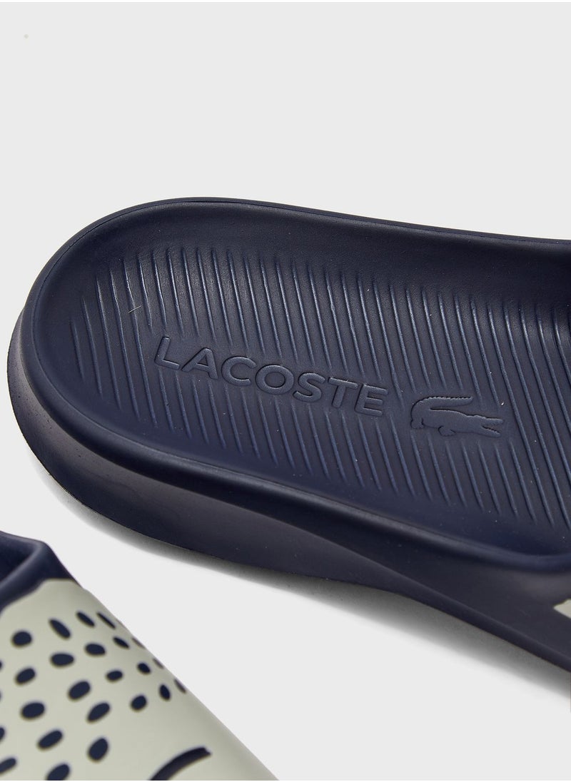 LACOSTE - Croco Printed Slides - Image 1