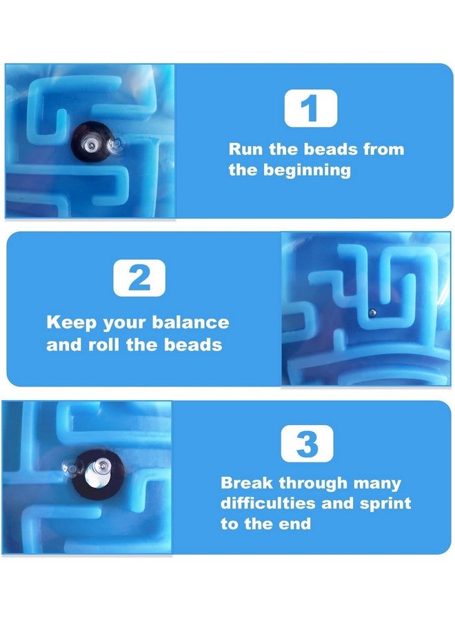 YEIPIS Maze Ball 3D Maze Puzzle ألعاب ألغاز العقل لعبة Gravity 3D Maze Ball Puzzle لعبة متاهة مكعب كرات كرة ألعاب تعليمية ألغاز العقل لعبة المتاهة للطلاب والمراهقين والبالغين (متعددة) - Image 2