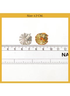 Embroiderymaterial EmbroideryMaterial Gota Patti Flowers Embroidery Patches for Clothes, Applique Patches for Embroidery Work, Gota Flowers for Decoration, Crafts & Flowers for Dress Designing ( Pack of 50 Pieces, Dark Gold & Silver, 1.7 CM)  - Image 2