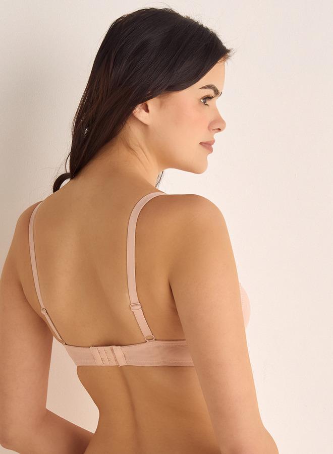 Splash FAV Lace Detail Bra with Hook and Eye Closure - Image 2