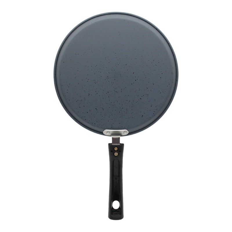 LAZYwindow Nonstick Cookware Combo - Fry Pan (22cm Dia) + Tawa (24cm Dia). Black - Image 2
