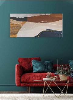 LOWHA Panorama Canvas Wall Art Stretched Over Wooden Frame with Abstract Art Painting  - Image 4