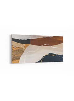 LOWHA Panorama Canvas Wall Art Stretched Over Wooden Frame with Abstract Art Painting  - Image 5