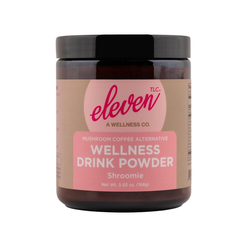 Eleven TLC, Shroomie Master Mind Coffee Substitute, Caffeine-Free Energy, 8 Mushrooms + Superfoods, Developed by MD, Non-Reactive Glass Jar - Image 1