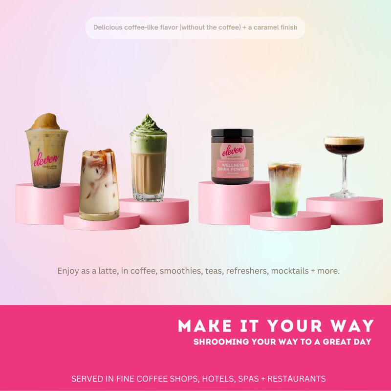 Eleven TLC, Shroomie Master Mind Coffee Substitute, Caffeine-Free Energy, 8 Mushrooms + Superfoods, Developed by MD, Non-Reactive Glass Jar - Image 5