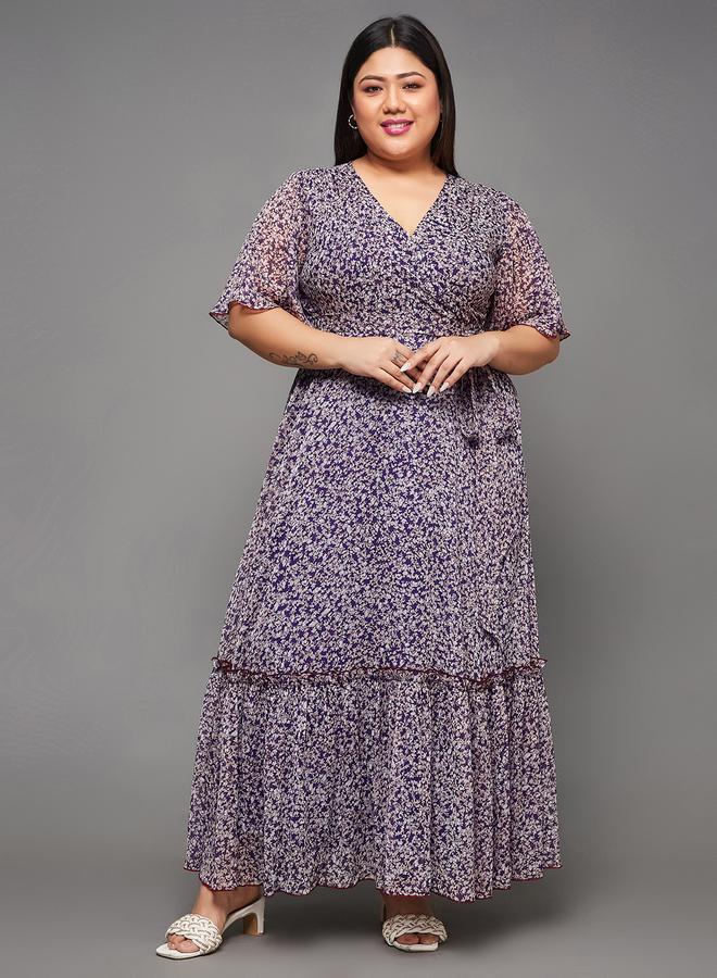 Miss Chase Plus Size Floral Print Maxi Dresses - Image 2