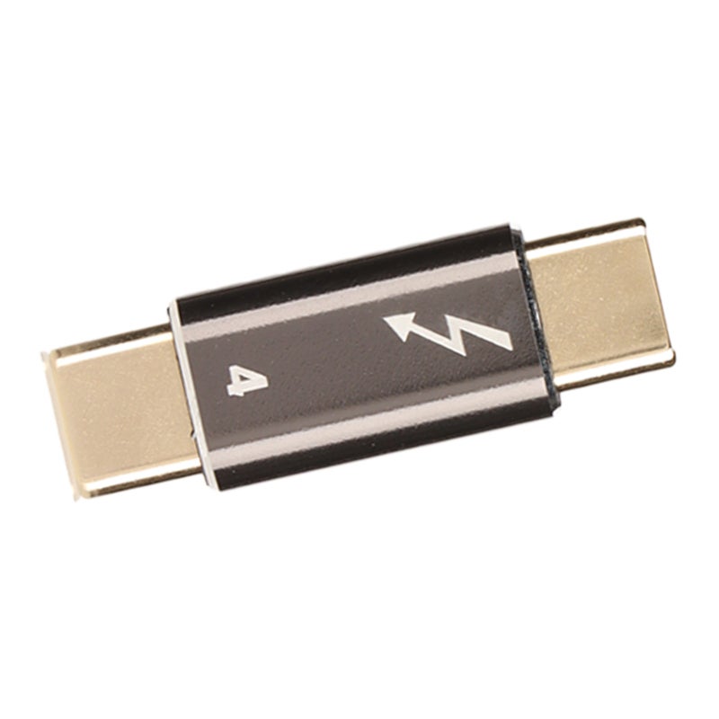 Type C Male To Type C Male Adapter 40Gbps 8K 100W PD Fast Charging - Small Portable Aluminum Alloy USB C Male To USB C Male Connector for Laptop - Image 1