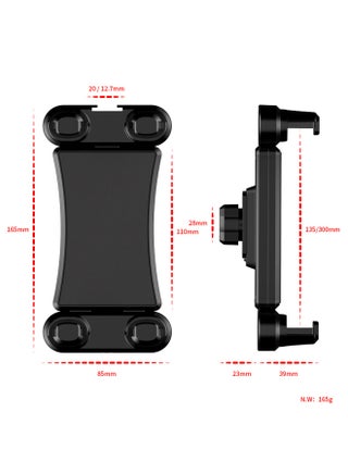 Large Horizontal And Vertical Rotating Double Stretch Plate Clip Outdoor Pan-tilt Shake Live Tripod Mounting Chuck-Color:Mobile Phone Tablet Clip + Card Position (card Position Is Packaged Separately) - pzsku/Z46C96590EE5C60B7E6E4Z/45/1746224444/fe750d3a-7930-4948-bc2d-ef99ddcb5ff1