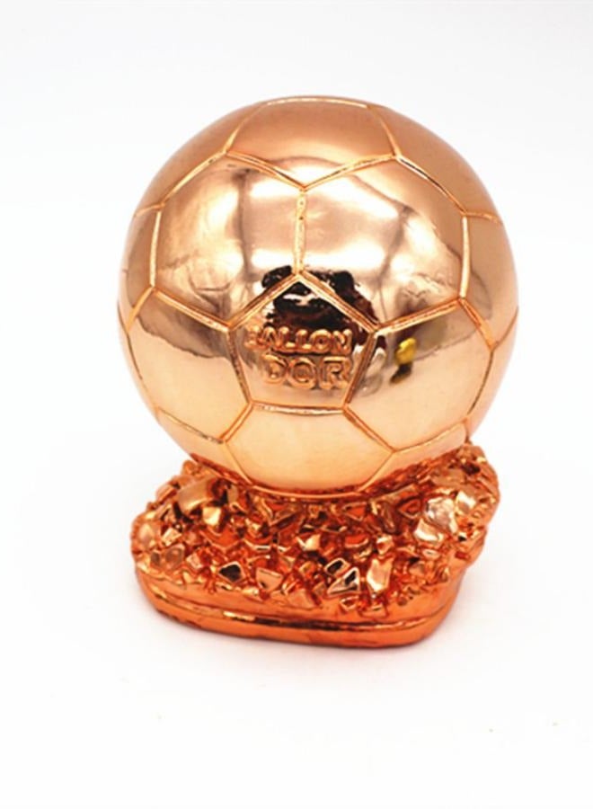 DUNISO Trophy Football Trophy, Golden Ballon Football Trophy, Best Soccer Trophy Resin Replica with Electroplating Process for Office Decorations Fans Gifts and Birthday Gift - Image 2