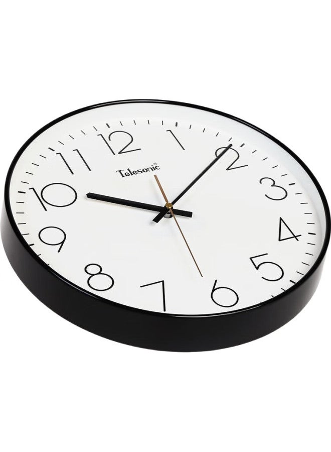 Telesonic Wall Clock, Living Room Bedroom Quartz Clock, Modern Minimalist Creative Timepiece, No Drilling Required, Fashionable Personalized Wall Clock, 30Cm - Image 3