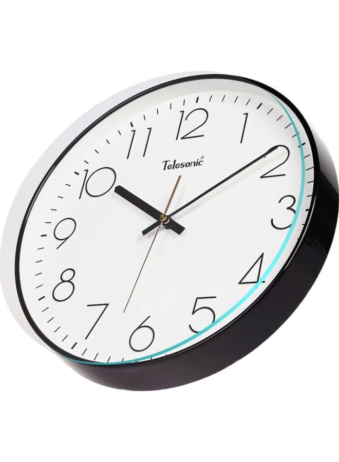 Telesonic Wall Clock, Living Room Bedroom Quartz Clock, Modern Minimalist Creative Timepiece, No Drilling Required, Fashionable Personalized Wall Clock, 30Cm - Image 1