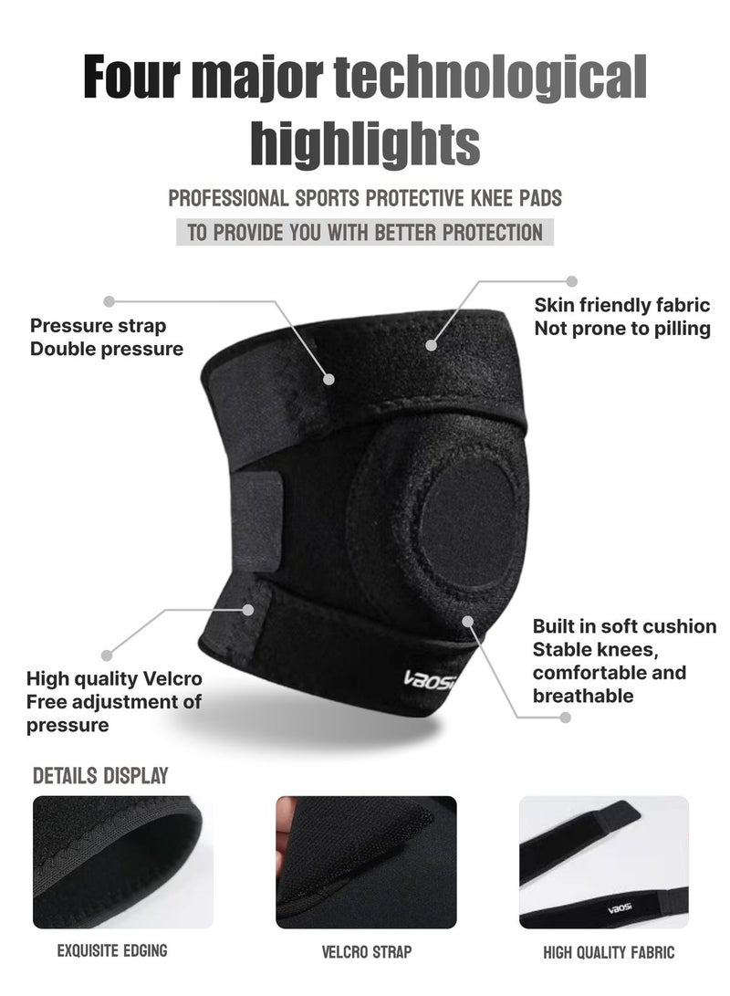 VBOSI Knee pad for sports, supporting meniscus, shock absorption, basketball, running, hiking, cycling, sports knee  pad - Image 4