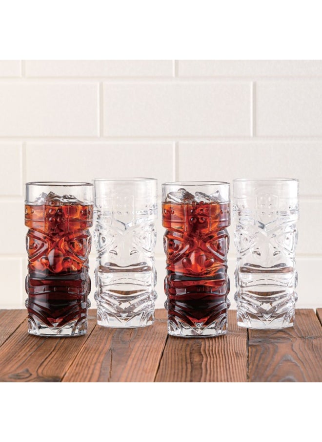 DANUBE HOME Minetta 4-Piece Decorative Glass Set 400ml 