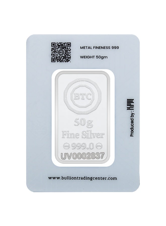 BTC 50 Grams Prophet Tomb Silver Bar - Image 2