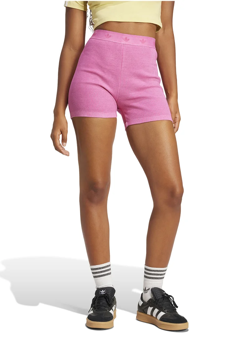 اديداس اوريجينالز Ribbed Booty Shorts