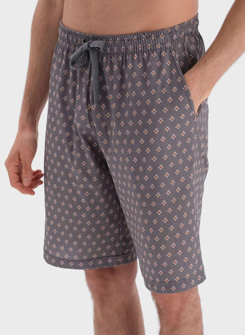 dagi Printed Shirt & Shorts Set