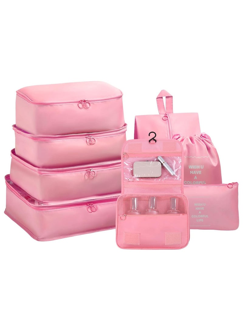 DubaiGallery 8Pcs Packing Cubes for Storage Luggage Packing Cube Organizer Travel Packing Cubes Set Clothes Shoes Storage Travel Organizer Bags for Luggage - Image 3