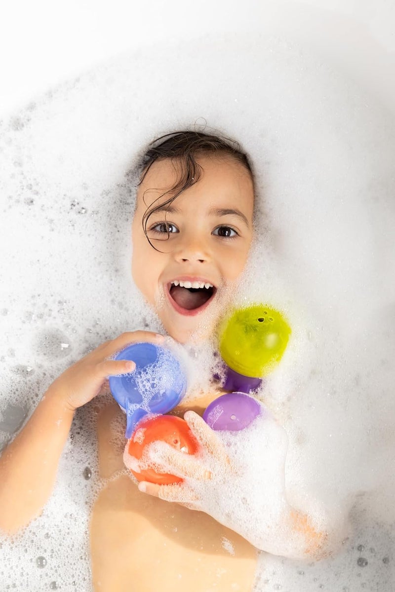 Ubbi Translucent Interchangeable Bath Toys for Baby and Toddler, Colorful Mix and Match Baby Bathtub Toys, Set of 4 - Image 5