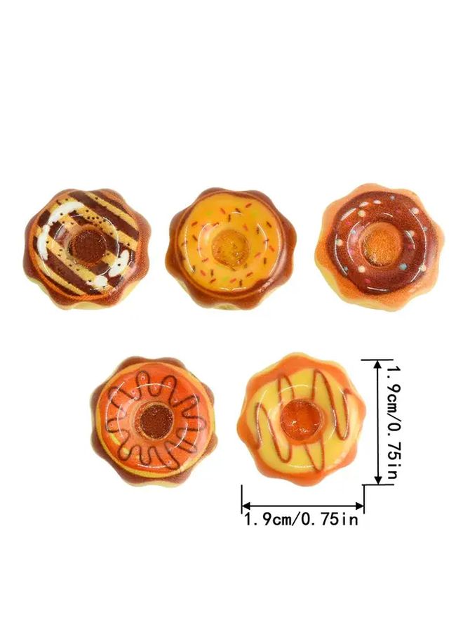 3pcs Dollhouse Mini Donut Prop Set Realistic Bakery Decor Random Styles - Image 4
