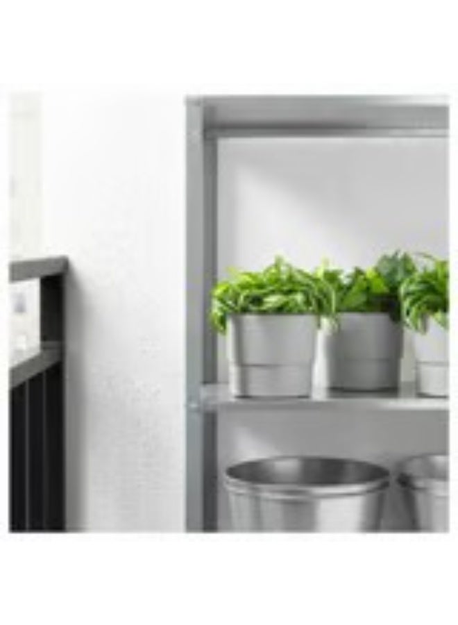 وعاء نباتات باللون الرمادي للأماكن الخارجية - Image 4