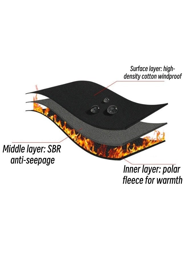 SPORT Winter Gloves for Men and Women Touch Screen Gloves Outdoor Winter Sports Gloves Cold Weather Warm Gloves Frozen Work Gloves Suitable for Running Driving Cycling Work Hiking Black  - Image 4