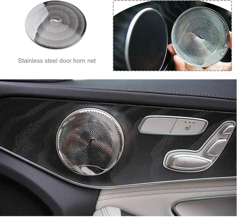 Micro Traders أغطية مكبرات الصوت للسيارة من مايكرو تريدرز 4 قطع لمرسيدس-بنز - Image 2