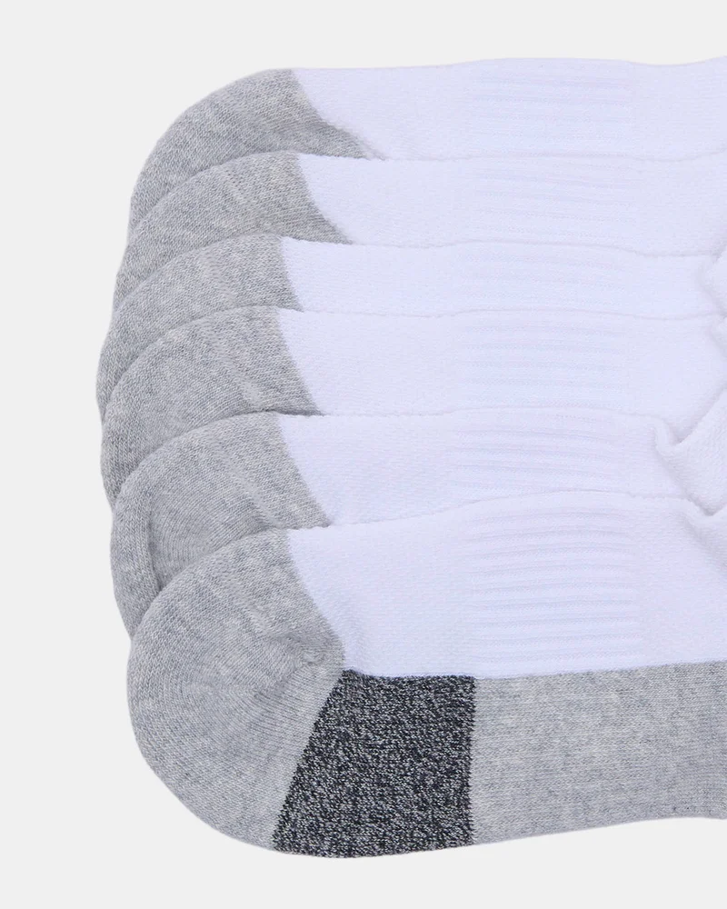 REDTAG Senior Girls Grey Ankle Socks Set (3 Pairs)