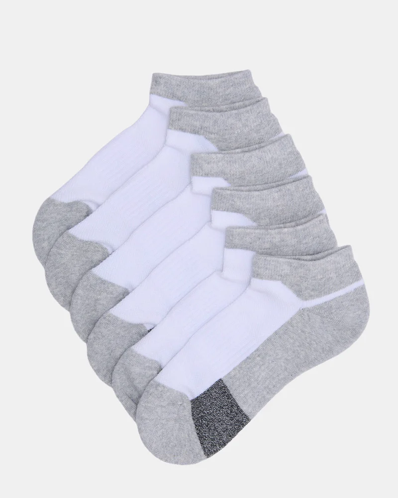 REDTAG Senior Girls Grey Ankle Socks Set (3 Pairs)