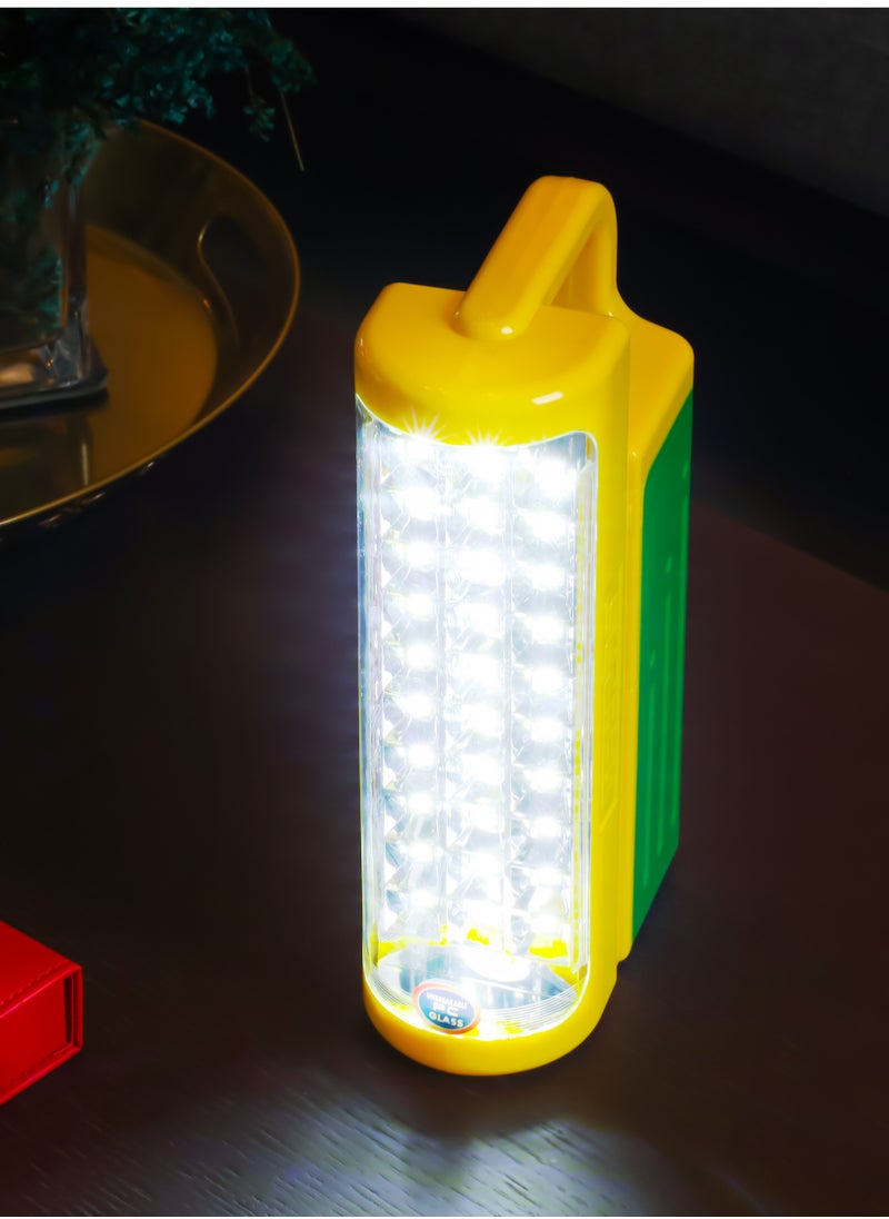 GEEPAS - Geepas Rechargeable LED Lantern| GE5511N, USB,  Portable Solar Input, Unbreakable PC Glass| Ideal for Camping and Hiking, Multicolor - Image 1