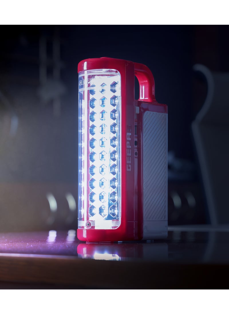 GEEPAS - Geepas Rechargeable LED Lantern| GE5511N, USB,  Portable Solar Input, Unbreakable PC Glass| Ideal for Camping and Hiking, Multicolor - Image 1