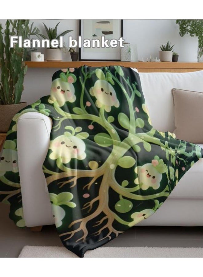 Baby and children's cartoon flannel thin blanket (warm and comfortable, suitable for sleep, game use) 70cm*100cm - 877