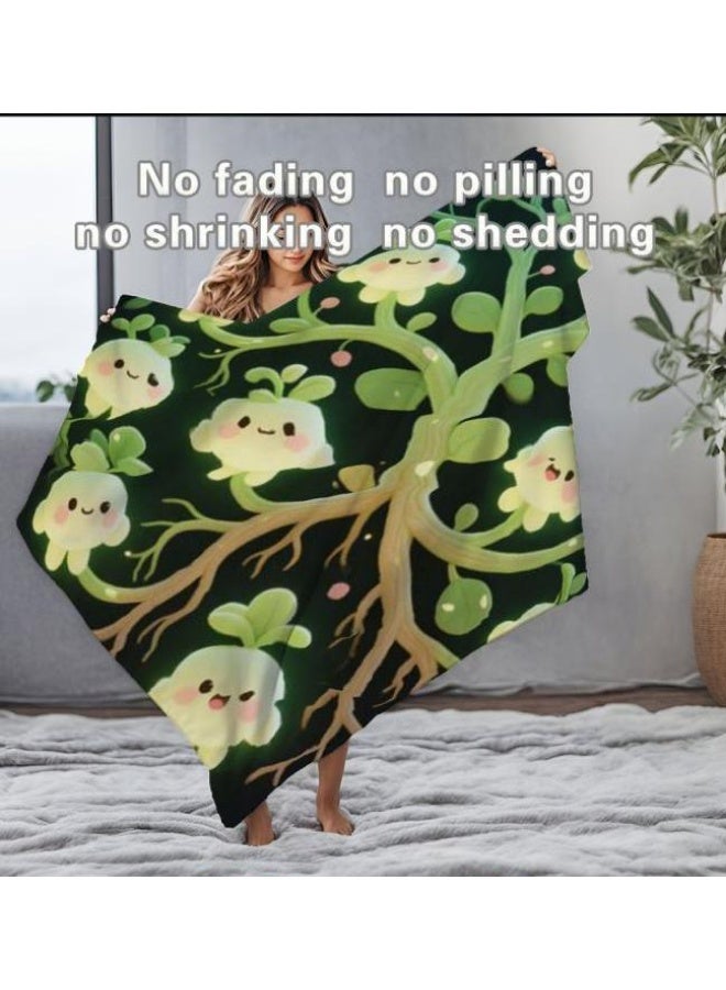 Baby and children's cartoon flannel thin blanket (warm and comfortable, suitable for sleep, game use) 70cm*100cm - 877