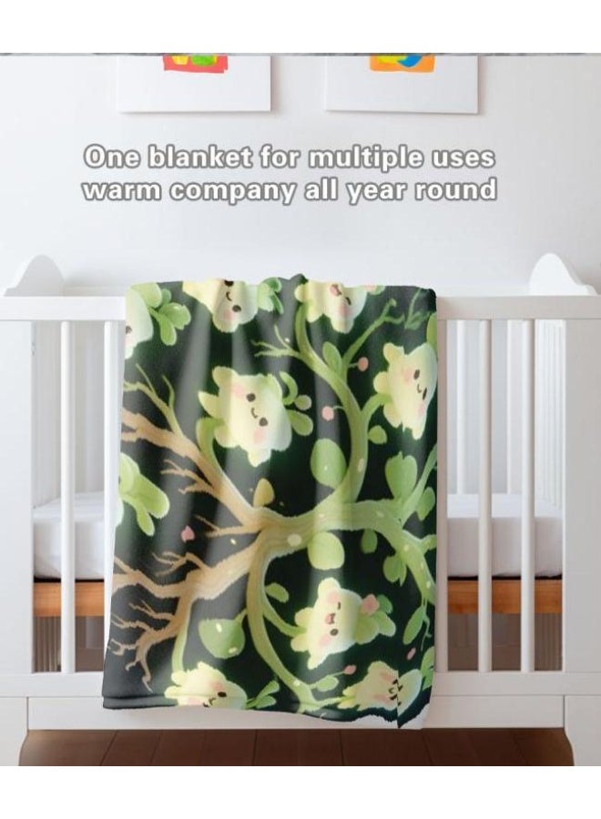 Baby and children's cartoon flannel thin blanket (warm and comfortable, suitable for sleep, game use) 70cm*100cm - 877