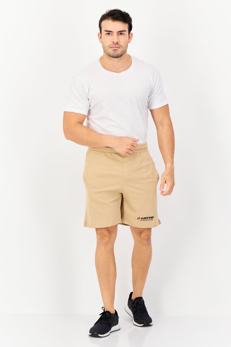 LOTTO Men Sportswear Fit Drawstring Outdoor Shorts, Tan - Image 3