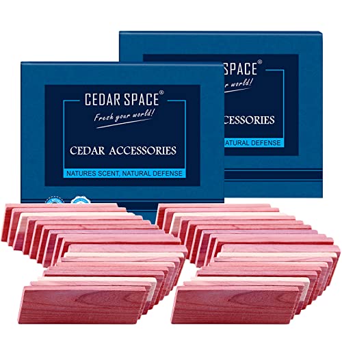 Cedar Space Cedar Blocks for Clothes Storage 16 Pcs, 2 Value Packs 100% Aromatic Red Ceder Blocks, Cedar Planks, Cedar Accessories for Closets Storage - Image 1