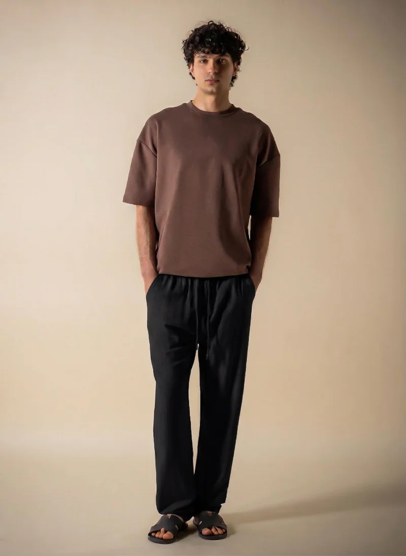 شايبس COMFORT LINEN BLEND TROUSERS