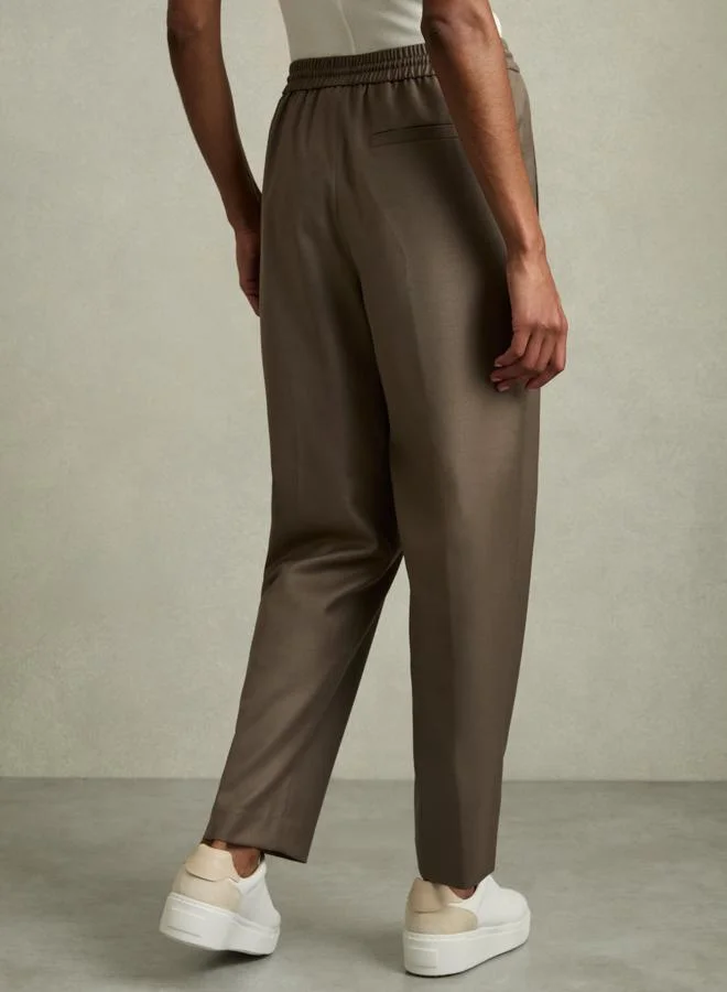REISS Tie Waist Taper Trouser