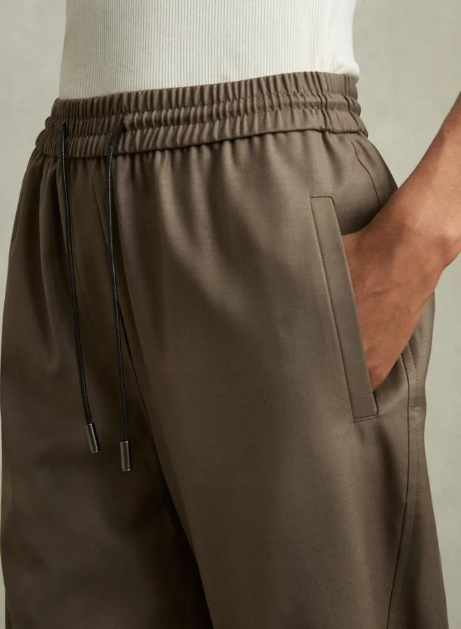 REISS Tie Waist Taper Trouser